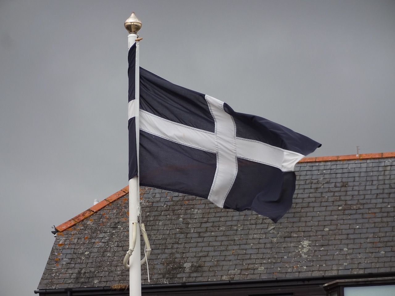 die Flagge von Cornwall 
