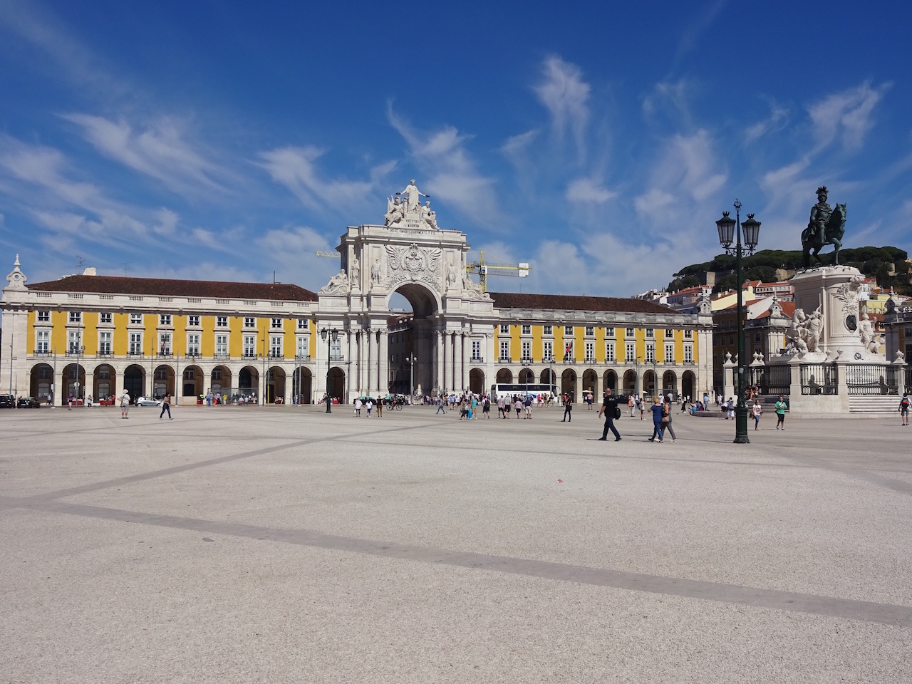 Praça do Comércio in Lissabon, neu gestaltet nach dem Erdbeben von 1755